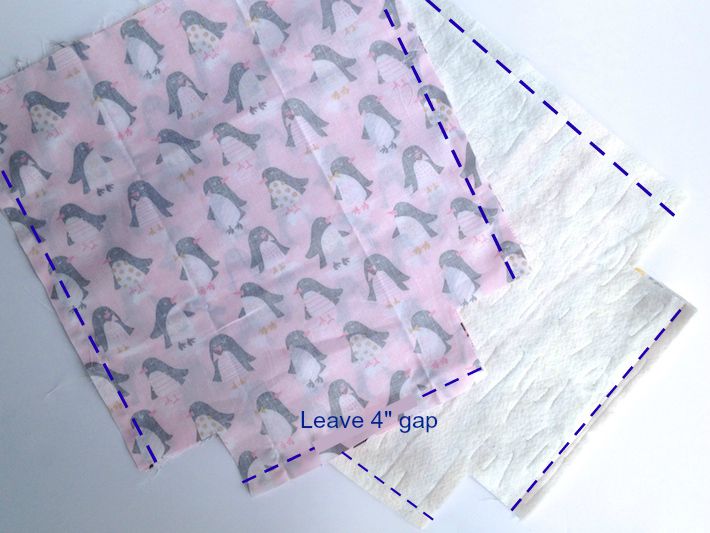 quilted tote bag panels