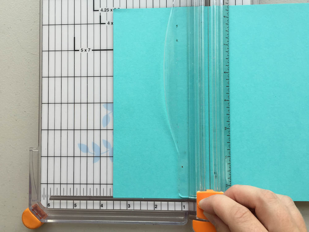 Scoring and cutting Post-It Note holder
