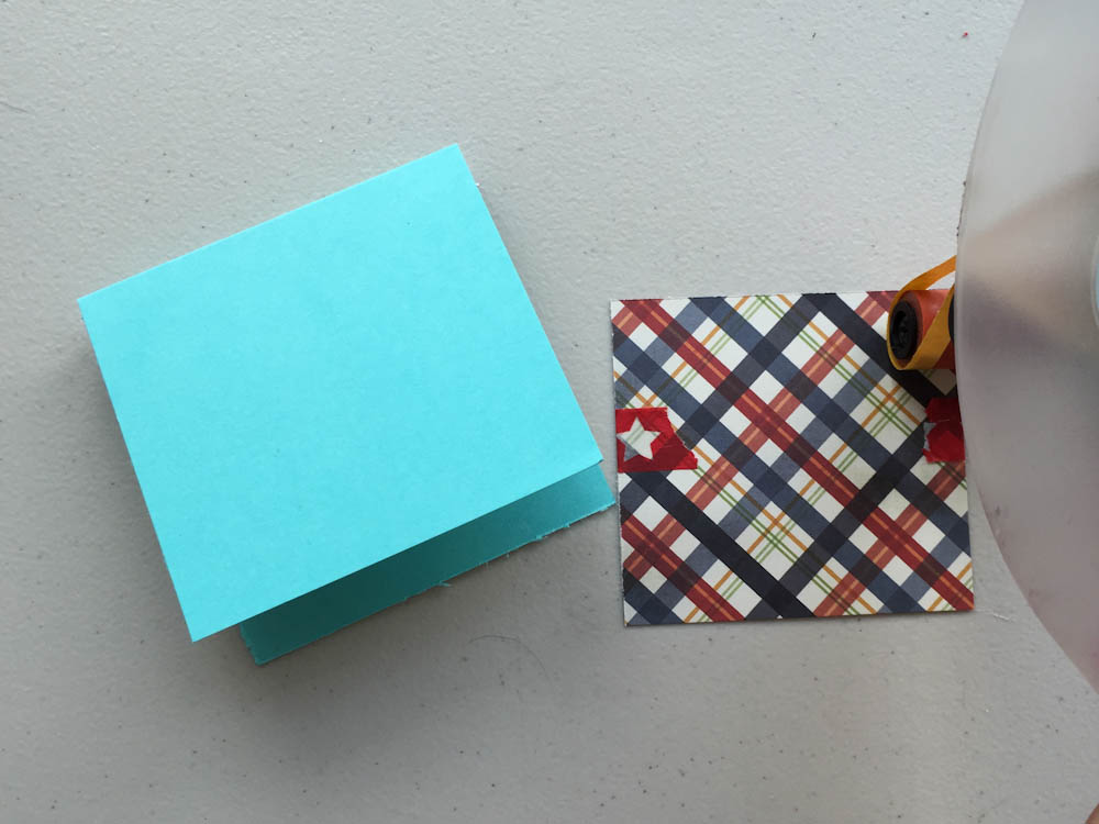 Decorating the Post-It Note holder