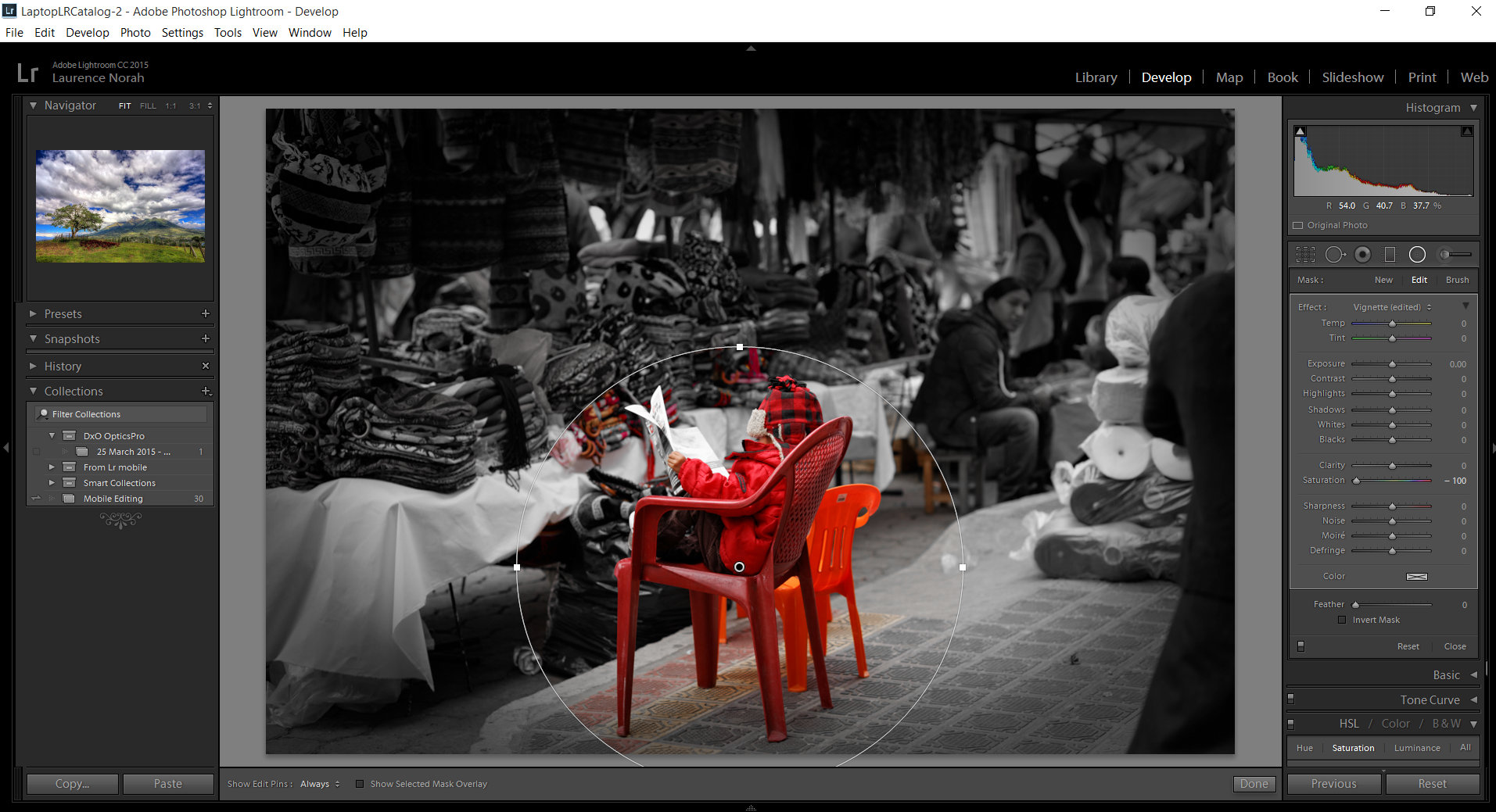 Lightroom spot coloring boy in market 3jpg