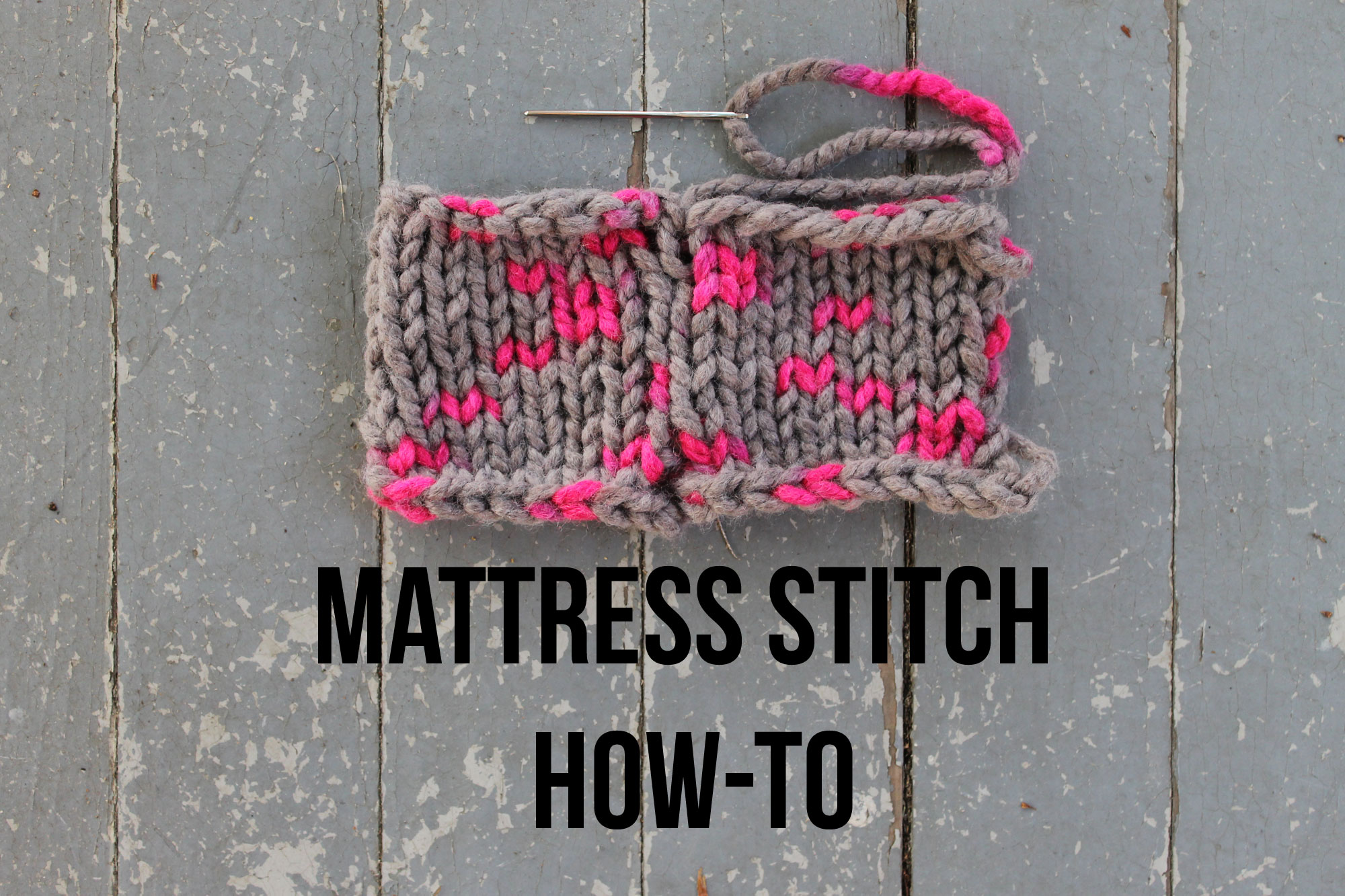 Learn how to seam your knits with mattress stitch