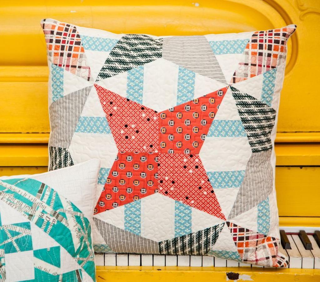 Mod Kaleidoscope Pillow via Elizabeth Dackson