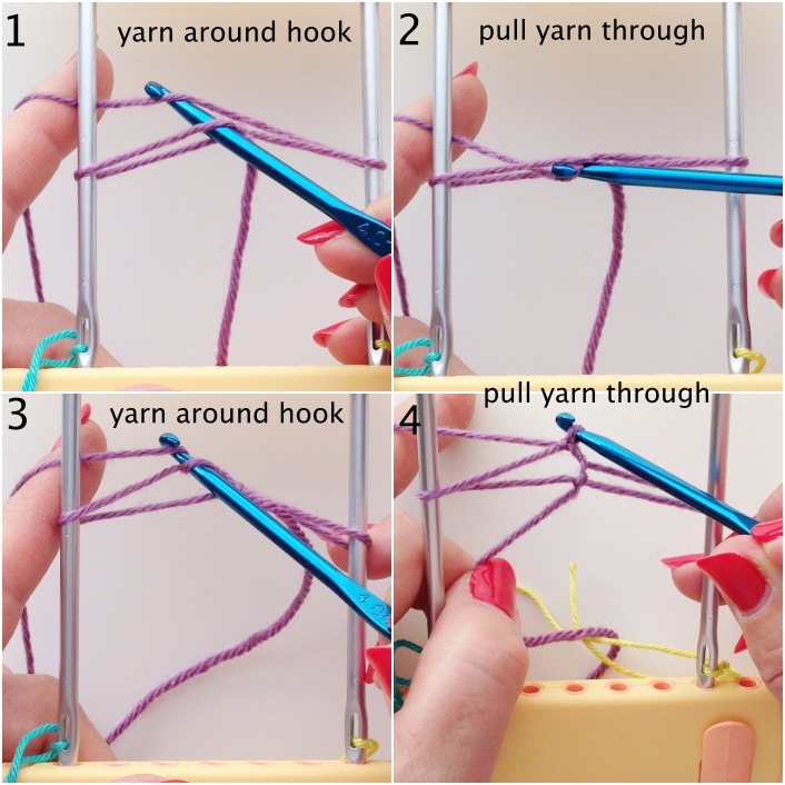 Step 3 how to make hairpin lace