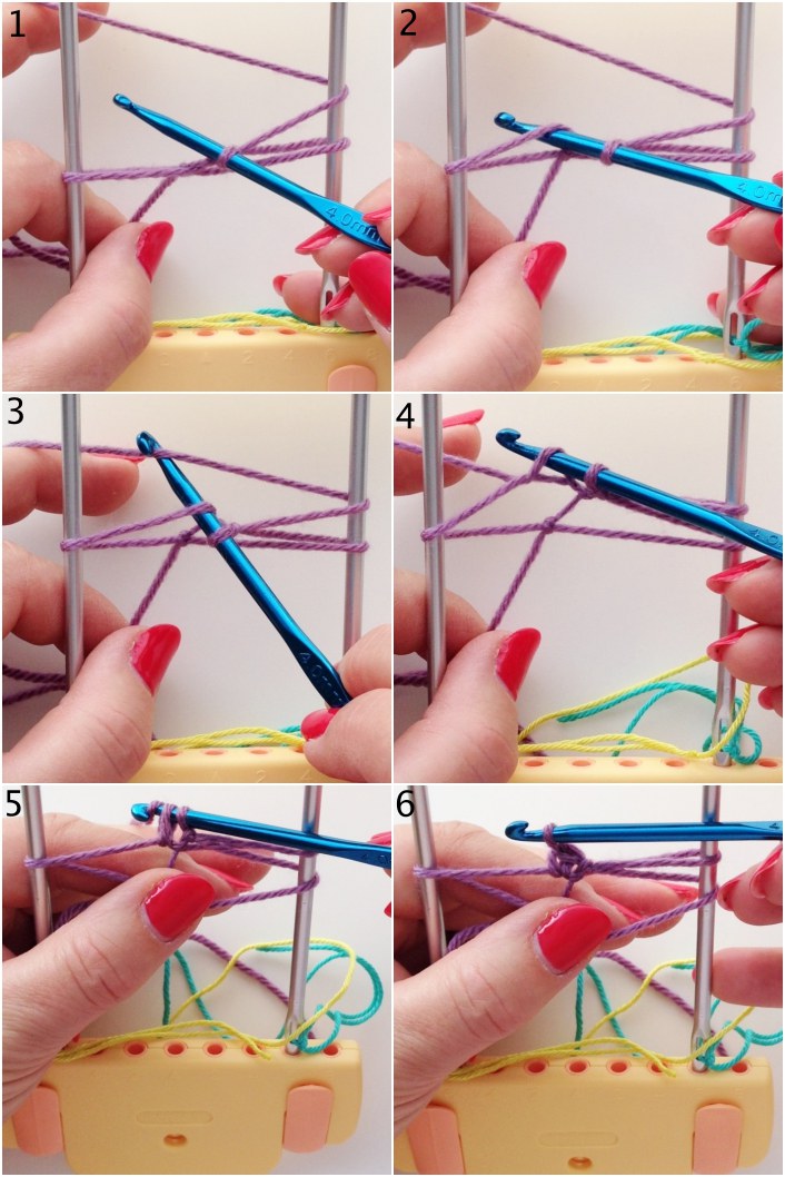 Step 5 how to make hairpin lace