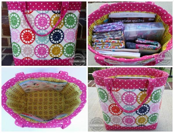 Travel tote for quilters