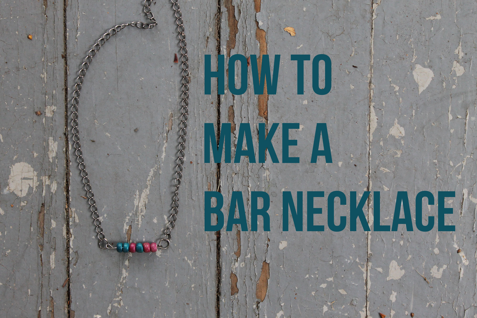 How to make a bar necklace