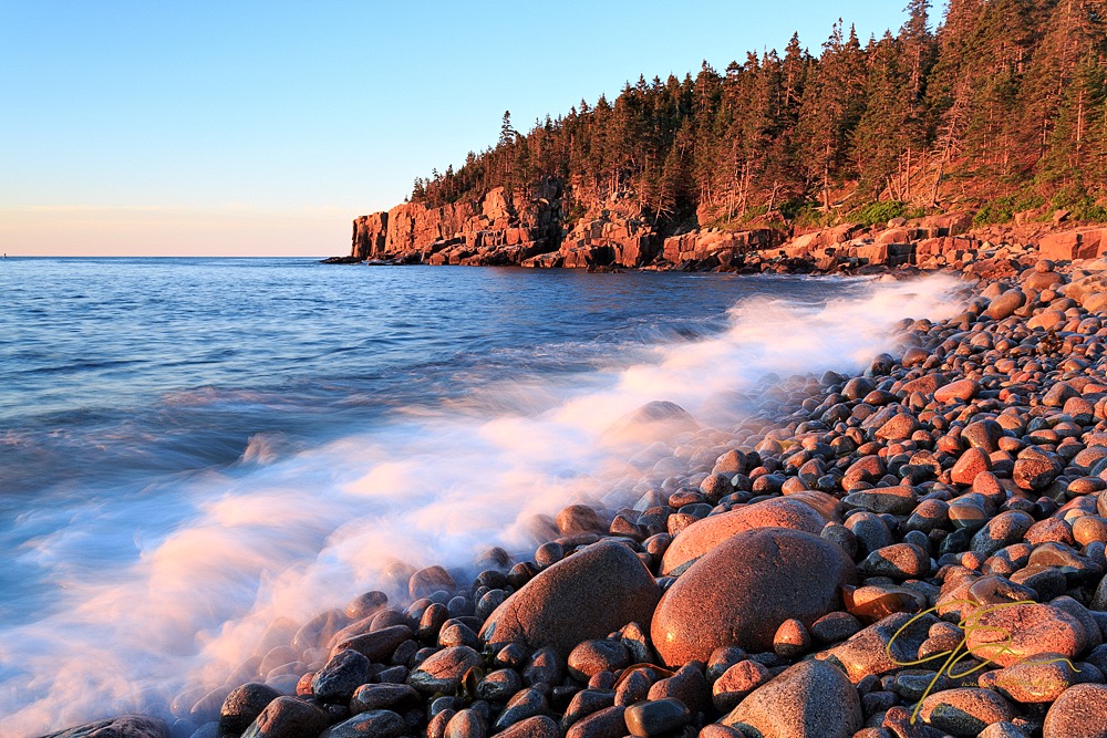 Boulder Beach jpg image with landscape picture style applied in camera.