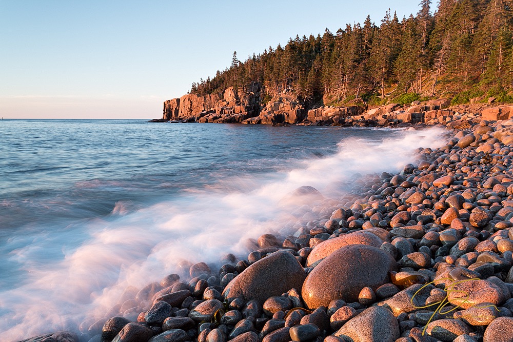 Boulder Beach, Acadia National Park Unprocessed RAW file.