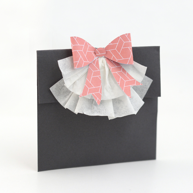 bow envelope bag