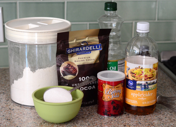 Ingredients for Eggless Chocolate Cake Recipe