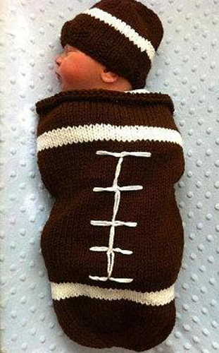 Football Sleeping Sack Knitting Pattern