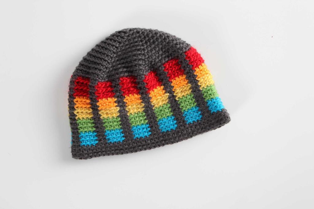 Vibrant Colorwork Crochet Hat Pattern