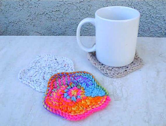 Scalloped Coasters Knitting Pattern