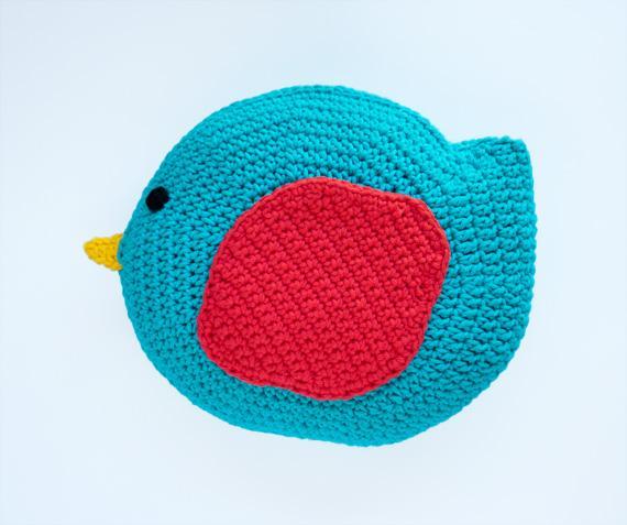 Bird Pillow Crochet Pattern