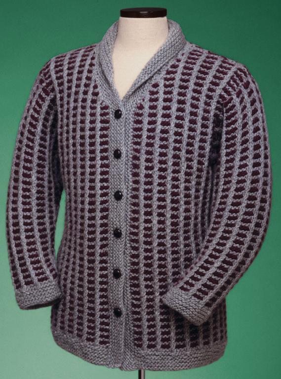 Slip Stitch Coat Knitting Pattern