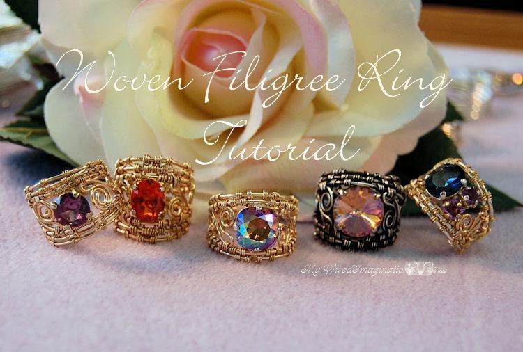 Wire Woven Filigree Rings Tutorial