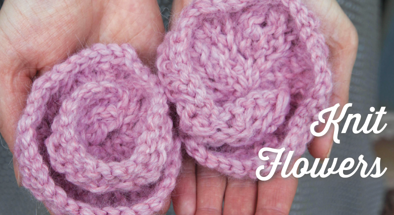 1 Hour Knit Flower FREE Pattern