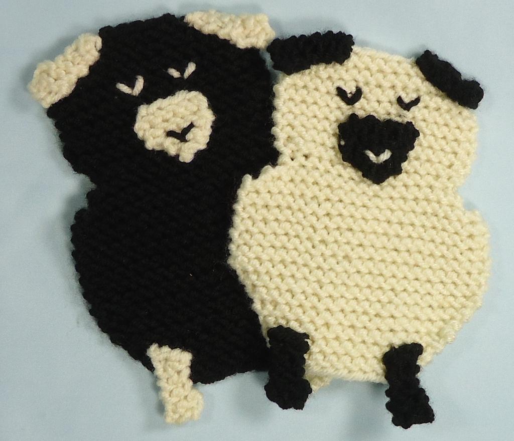 Sheep Coasters Knitting Pattern
