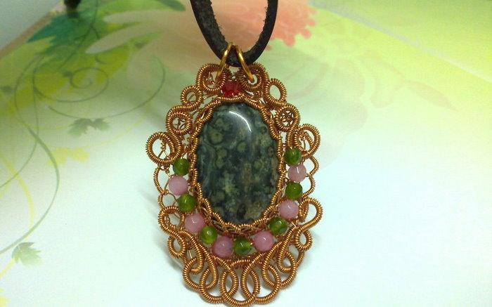 Jasperina Filigree Pendant Tutorial