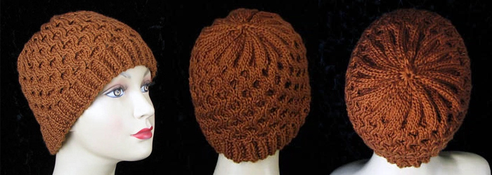 Honeycomb Cable Hat Free Knitting Pattern