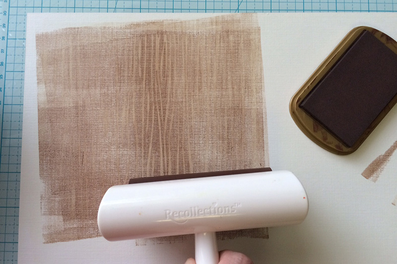 Using an Ink Brayer to Create a Background