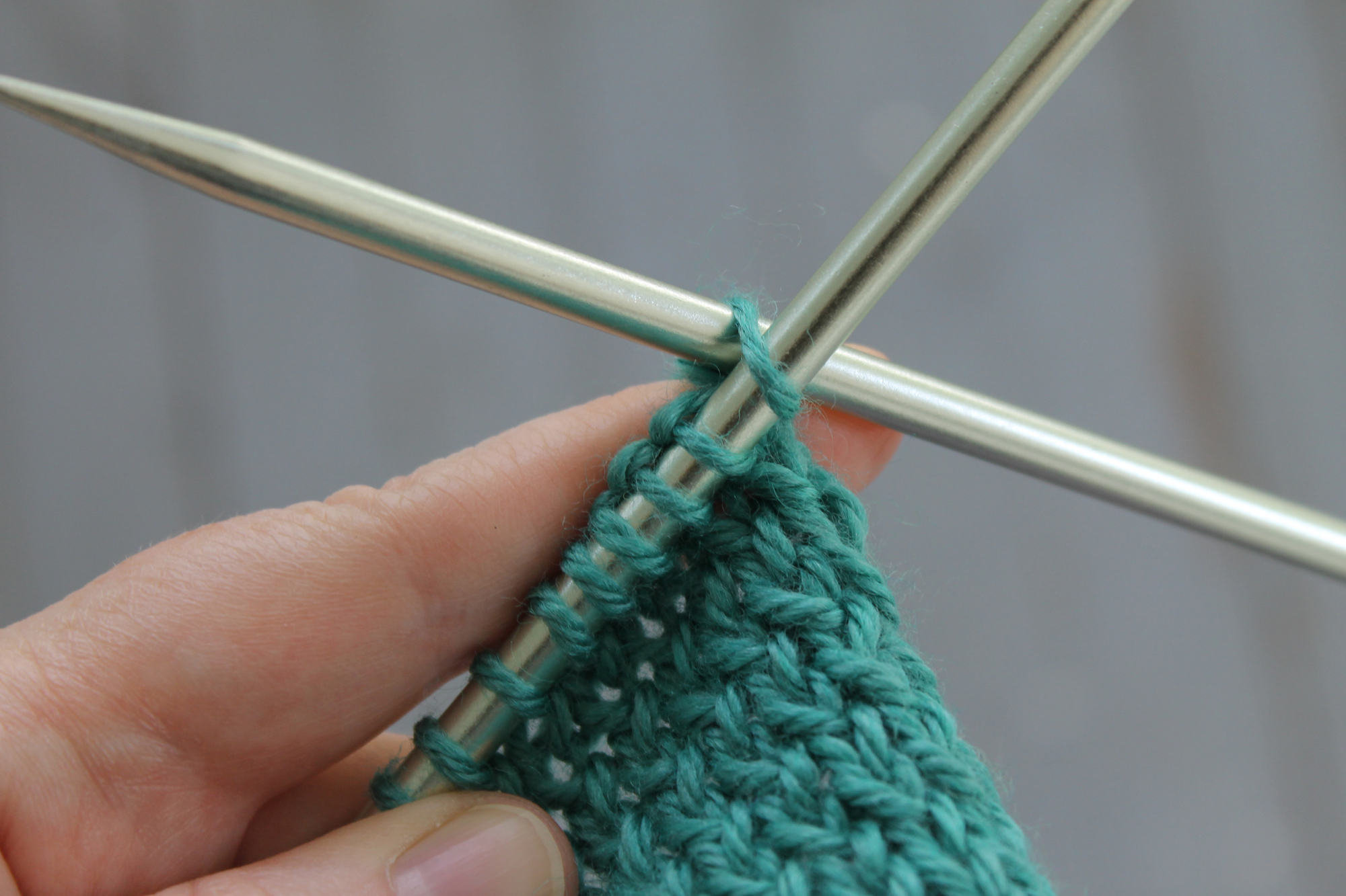 Knitting through the back loop