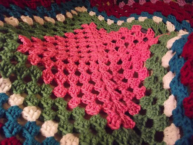 large granny square crochet blanket