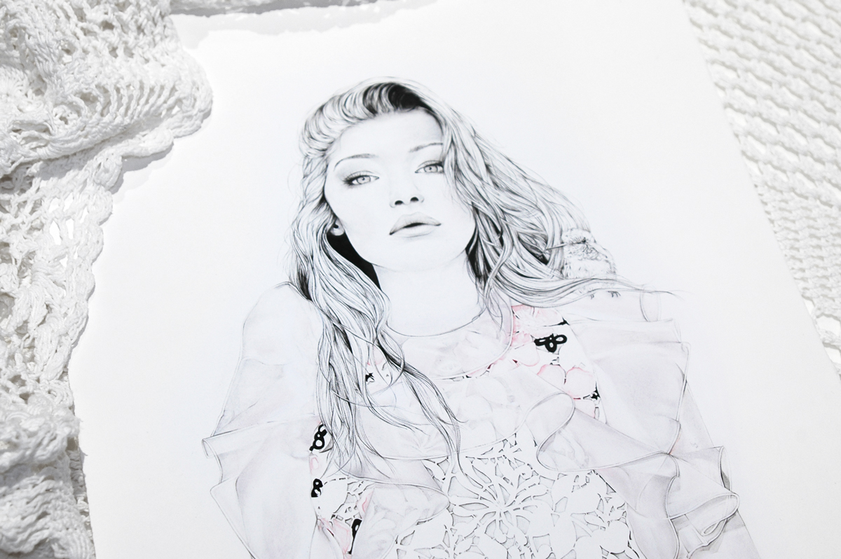 Drawing Inspired by Magazine Images