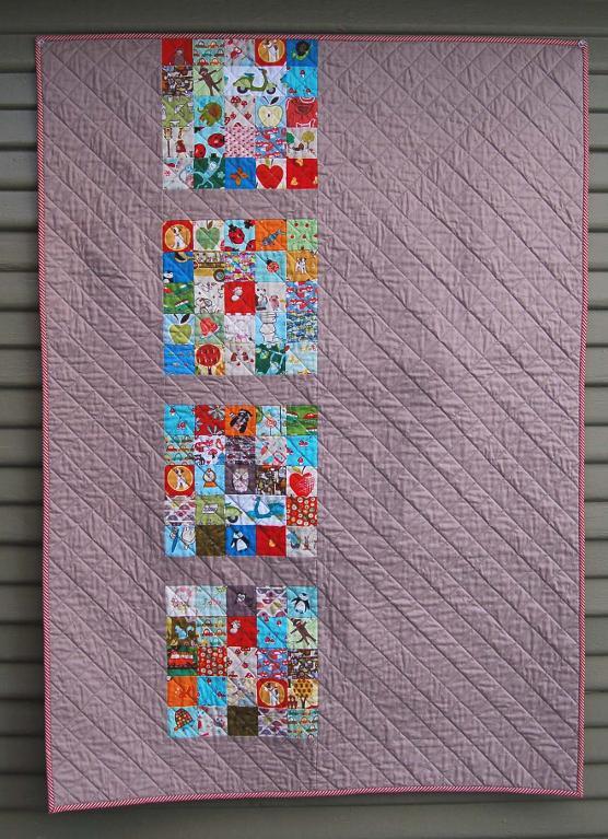 eye spy quilt in modern style