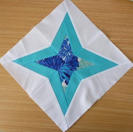 paper pieced diamond star