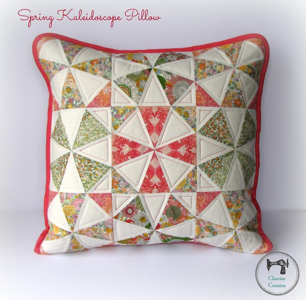 Spring Kaleidoscope Pillow via Charise Creates