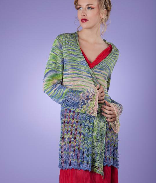 Waterlilies Cardigan Knitting Pattern inspired by Monet