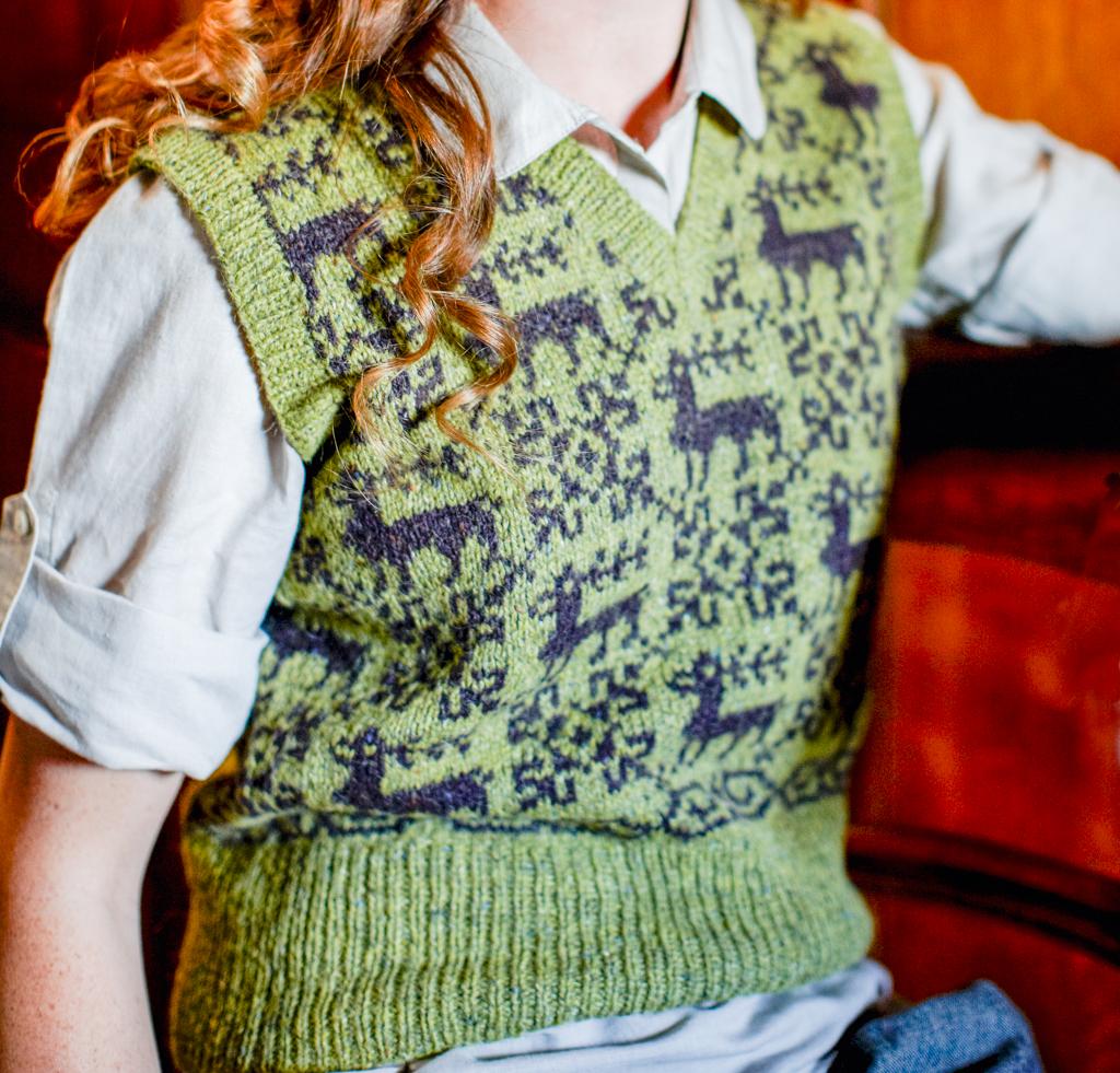Reindeer Slipover Knitting Kit