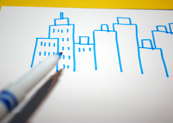 Skyline drawing