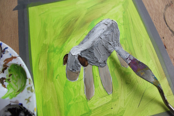 Palette knife painting