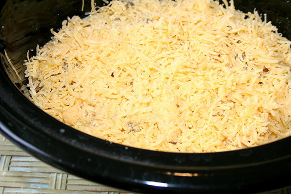 Finish with cheese on top