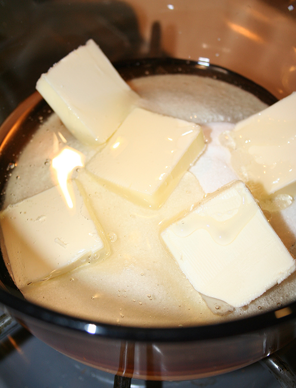 Butter Melting on Stove Top