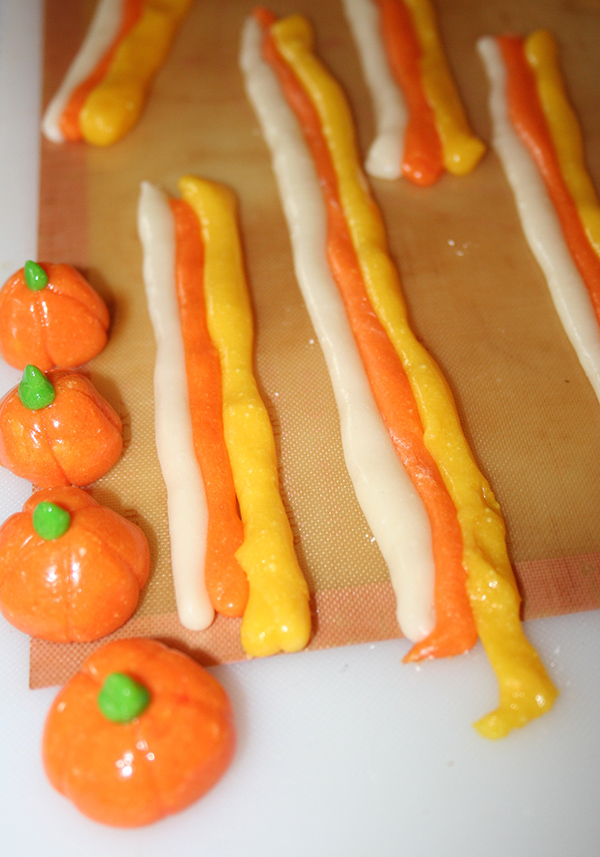 Candy Corn Dough and Mellowcreme Pumpkins