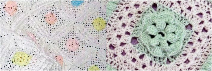 Arielsblanket by Sew Hooked granny square baby blanket