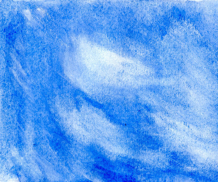 Gouache overlay cirrus clouds