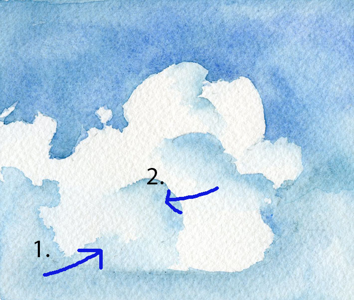 artistic cumulus cloud