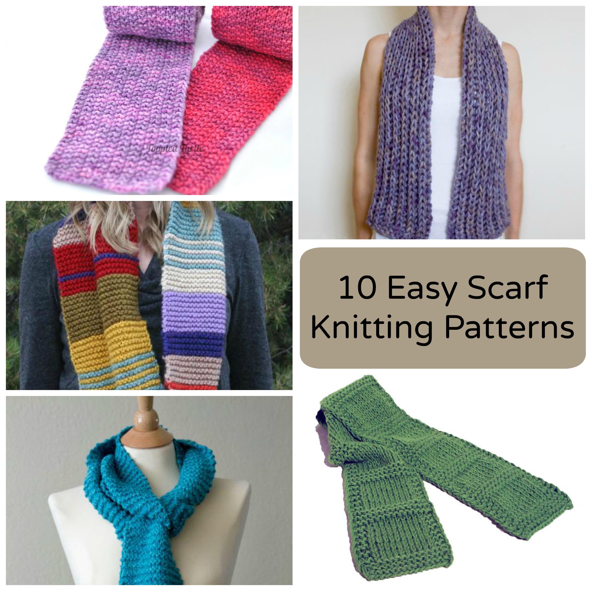 6+ Knitting Scarves For Beginners - KiiaEllison