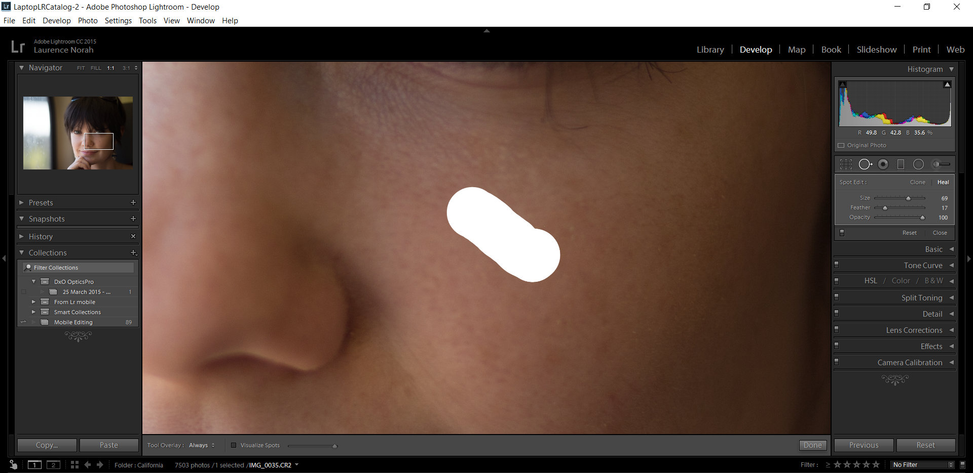 Painting Over Skim Blemishes