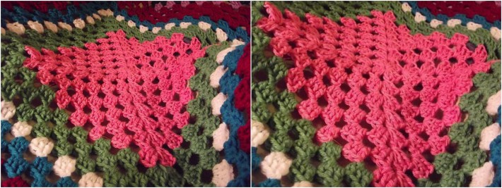 Riesengroße Granny Square-Babydecke