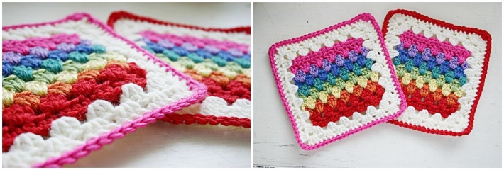 Granny stripe granny square pattern