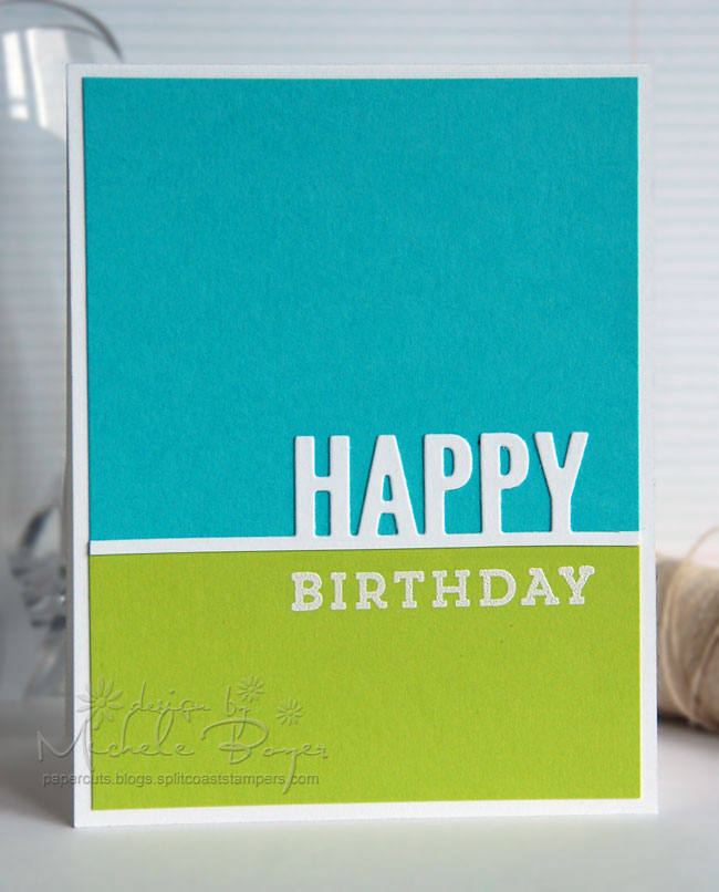 Simple sentiment and color block