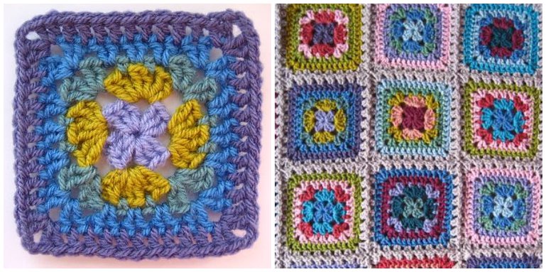 Harmony granny square pattern