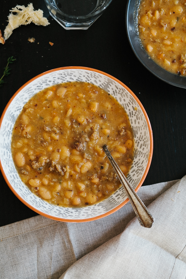 White Bean Soup with Sausage