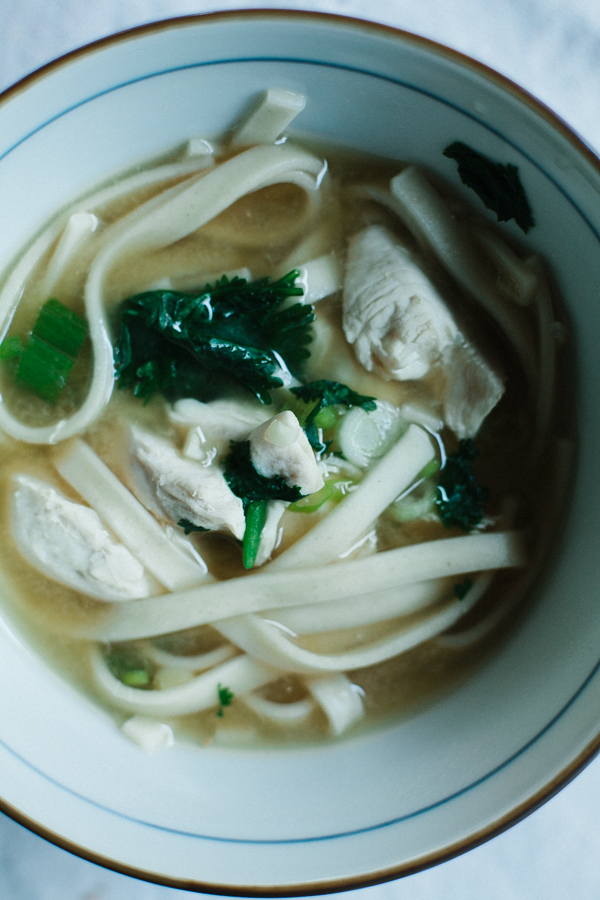 japanese noodles, cilantro, and ginger
