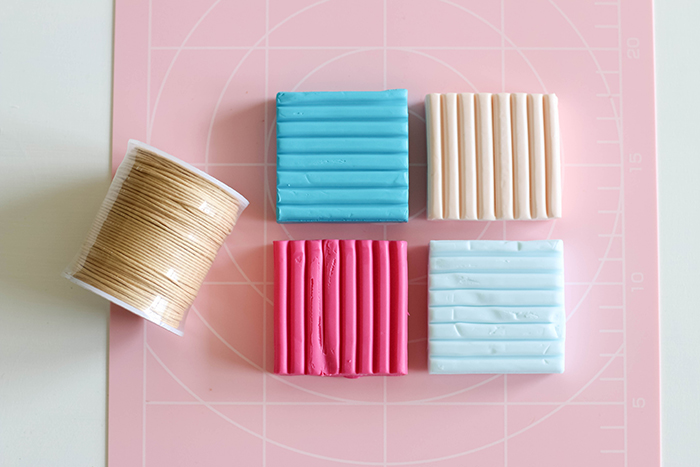 Materials for making polymer clay beads